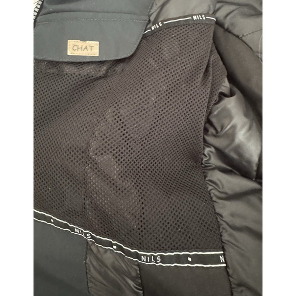 Nils Ski Snow Board Jacket Women 10 Black Thermal Soft Shell Zip Hood Pockets - Picture 9 of 16